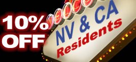 10% Off for NV and CA Residents