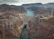 Twilight Wedding Couple Over Hoover Dam