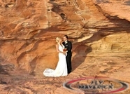 Valley of Fire Sunset Helicopter Wedding