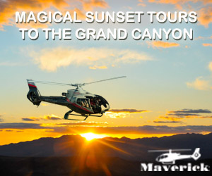 Grand Canyon Sunset Flights with Maverick Helicopters - Click Her