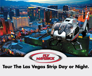 Take a Las Vegas city tour with Maverick Helicopters - Click Here