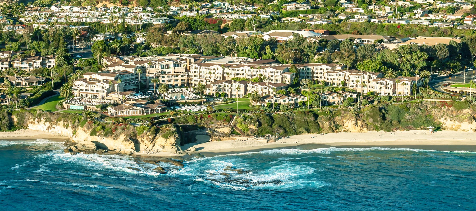 Montage Laguna Beach resort on cliffs above the shoreline