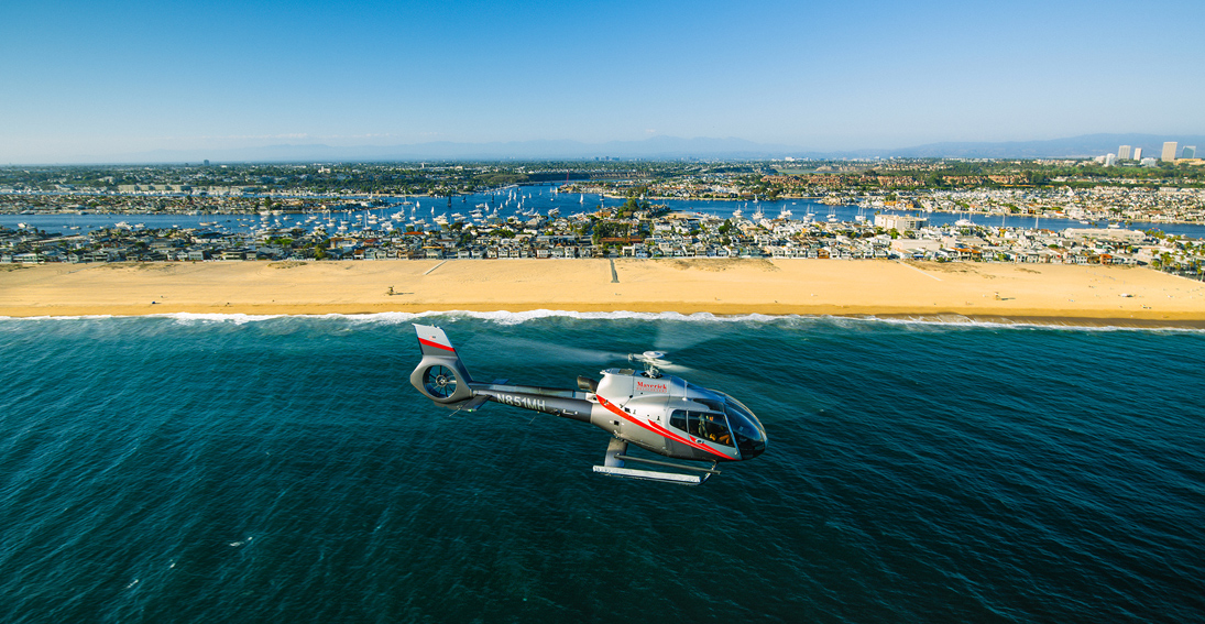 Embark on an aerial adventure along the beautiful Californian coast.