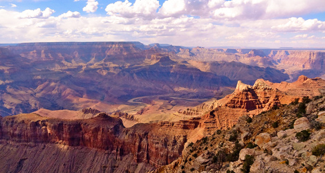 A ground and helicopter tour of the Grand Canyon
