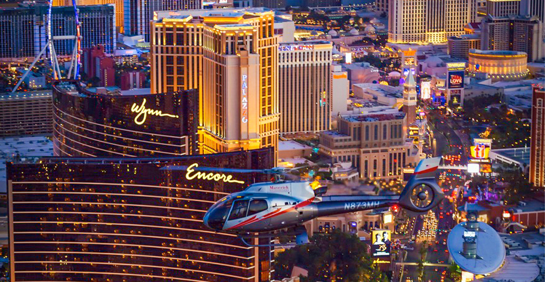 Take flight with a helicopter ride over the Las Vegas Strip