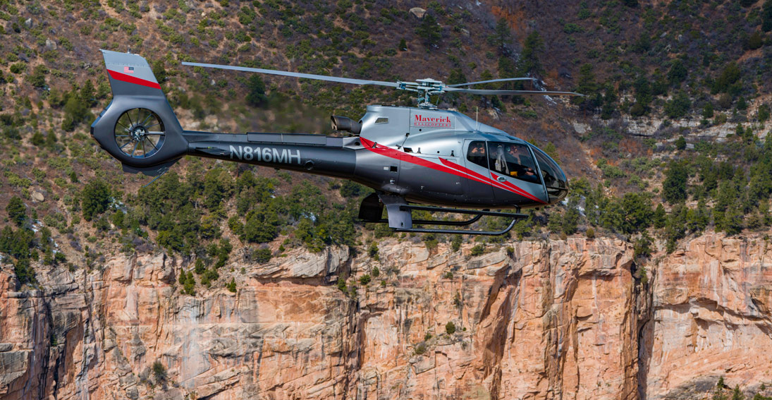 Fly over the amazing views of the Grand Canyon