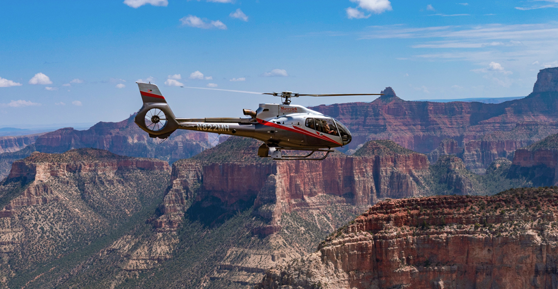 Sweeping scenic beauty on a Grand Canyon helicopter tour