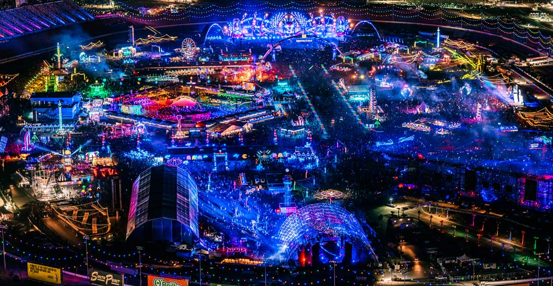 Electric Daisy Carnival Las Vegas EDC Shuttles Maverick Helicopters