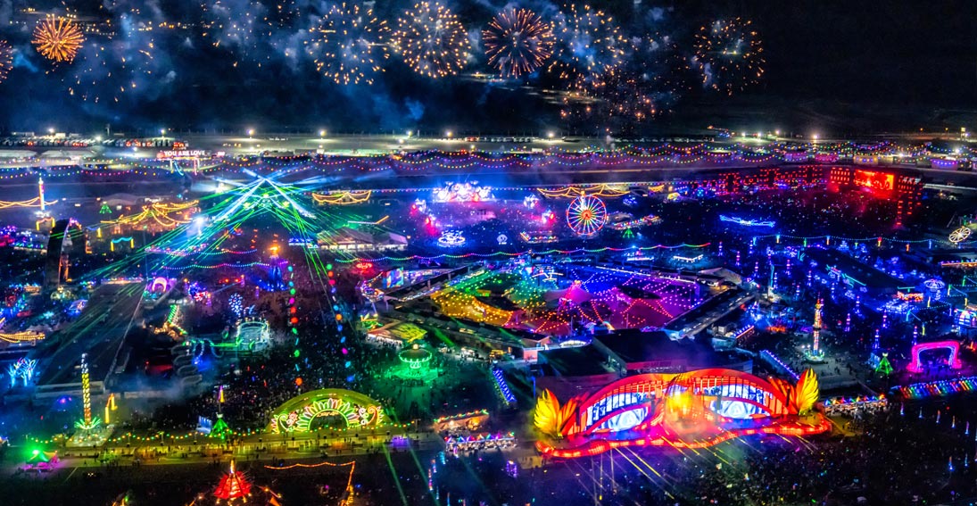Electric Daisy Carnival Las Vegas EDC Shuttles Maverick Helicopters