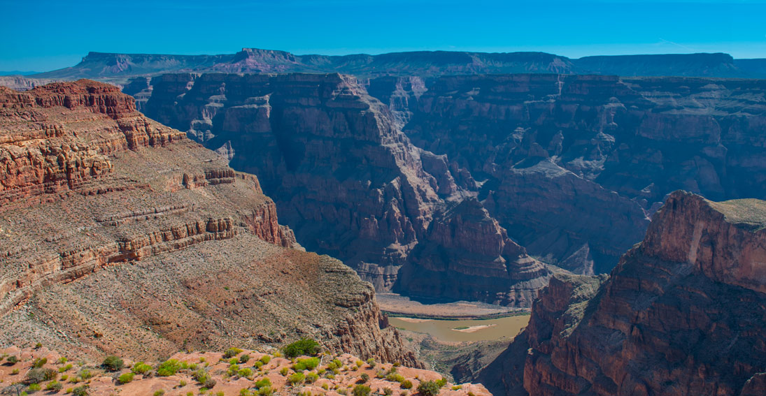 Experience landings at the top and bottom of Grand Canyon West