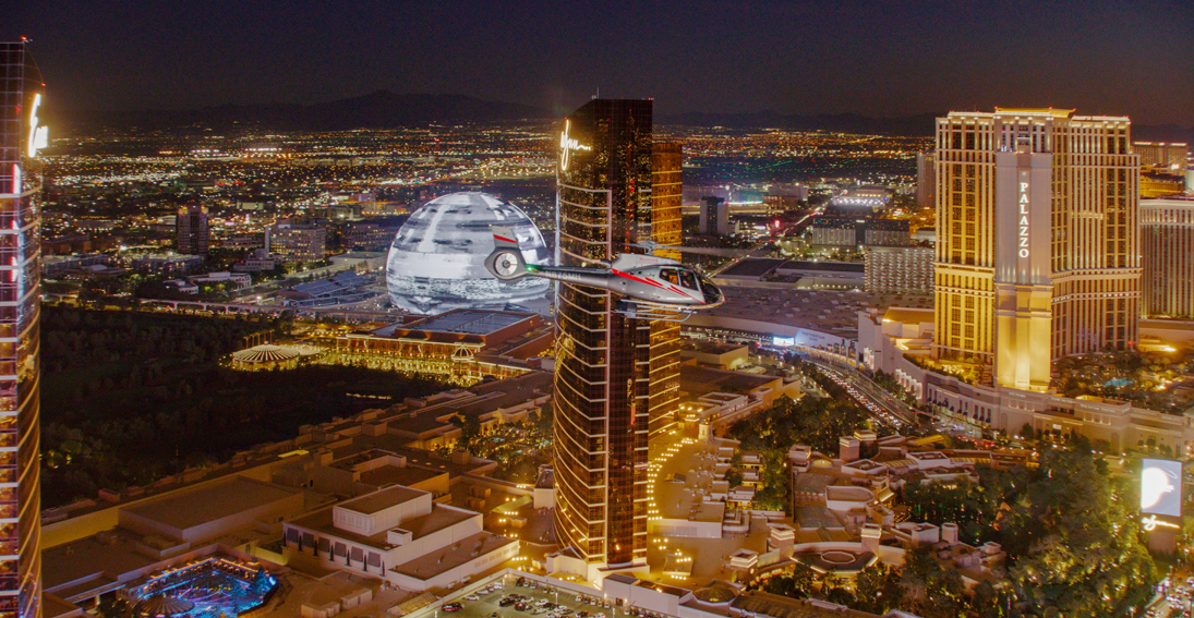 A Las Vegas Strip helicopter flight