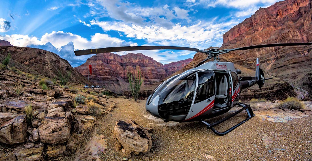 Descend to a private landing are deep within the Grand Canyon