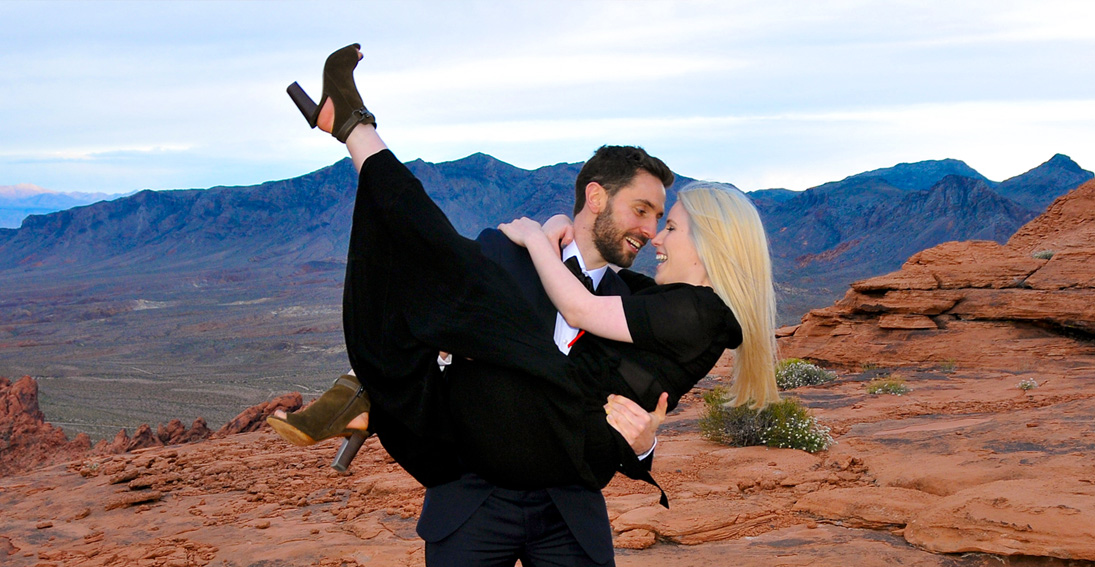 The perfect package for your proposal includes the Valley of Fire and Vegas