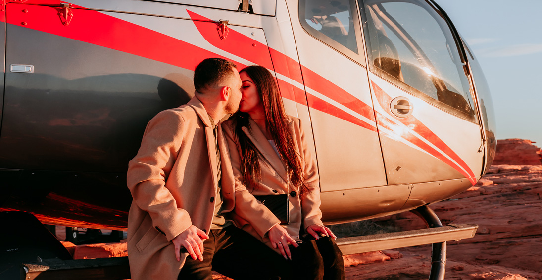 Surprise your special someone with a Maverick Helicopter proposal package