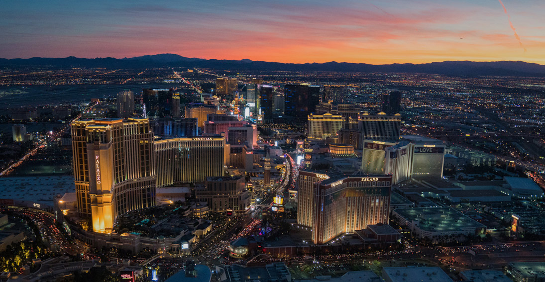 Proposal packages over the Las Vegas Strip with Maverick Helicopters